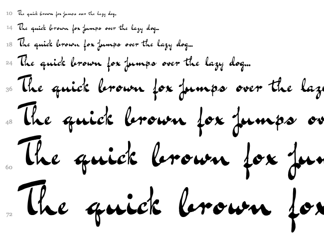 Bluelmin Kisaburo font waterfall